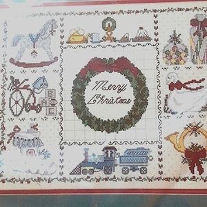 Merry Christmas Counted Cross Stitch Kit Sampler -  -Bucilla Unopened